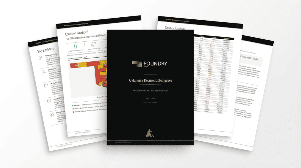 Foundry DST Oklahoma Decision Intelligence report by Saxum.
